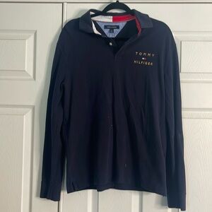 Tommy Hilfiger Men’s long sleeve Polo Shirt. Size Large